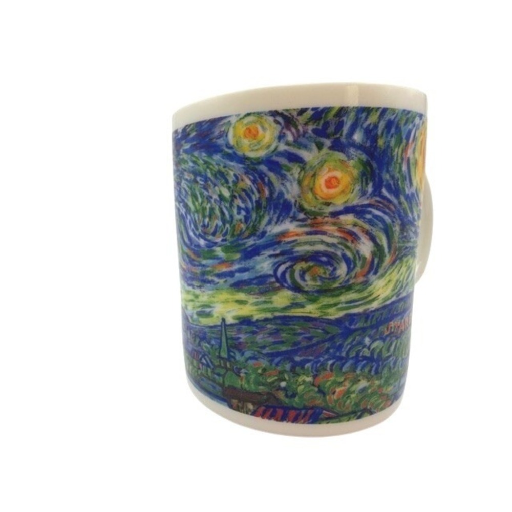 Starbucks Vintage 2001 Van Gogh The Starry Night Coffee Mug Ceramic 14oz New - Picture 3 of 6